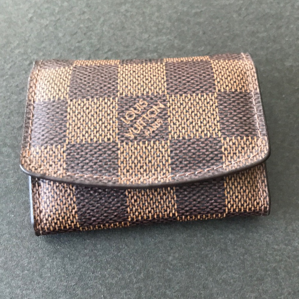 Louis Vuitton monogram cuff links with case